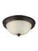 Generation Lighting Canada - Two Light Flush Mount - Geary - Bronze- Union Lighting Luminaires Decor