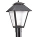 Generation Lighting Canada - One Light Outdoor Post Lantern - Polycarbonate Outdoor - Black- Union Lighting Luminaires Decor