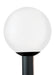 Generation Lighting Canada - One Light Outdoor Post Lantern - Outdoor Globe - White Plastic- Union Lighting Luminaires Decor