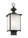 Generation Lighting Canada - One Light Outdoor Post Lantern - Jamestowne - Antique Bronze- Union Lighting Luminaires Decor