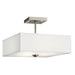 Kichler Canada - Three Light Semi Flush Mount - Shailene - Brushed Nickel- Union Lighting Luminaires Decor