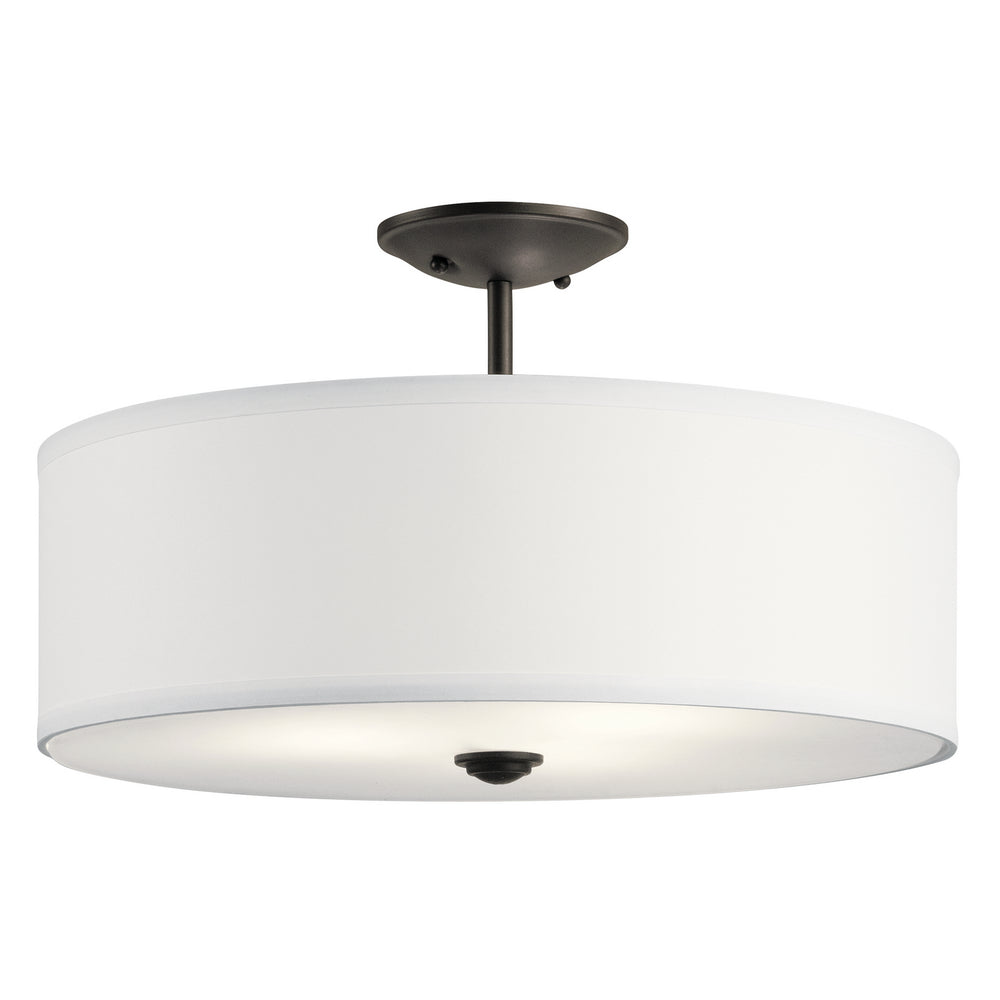 Kichler Canada - Three Light Semi Flush Mount - Shailene - Olde Bronze- Union Lighting Luminaires Decor