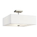 Kichler Canada - Three Light Semi Flush Mount - Shailene - Brushed Nickel- Union Lighting Luminaires Decor