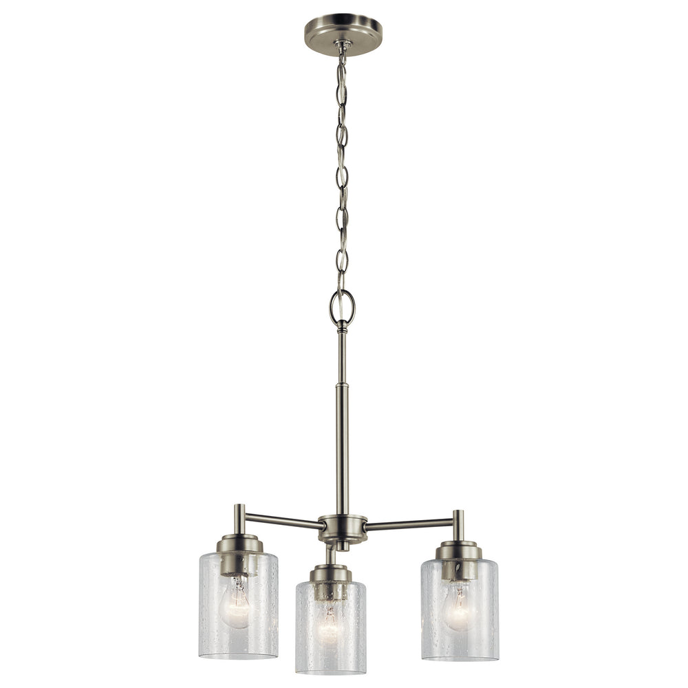 Kichler Canada - Three Light Mini Chandelier - Winslow - Brushed Nickel- Union Lighting Luminaires Decor