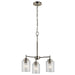 Kichler Canada - Three Light Mini Chandelier - Winslow - Brushed Nickel- Union Lighting Luminaires Decor