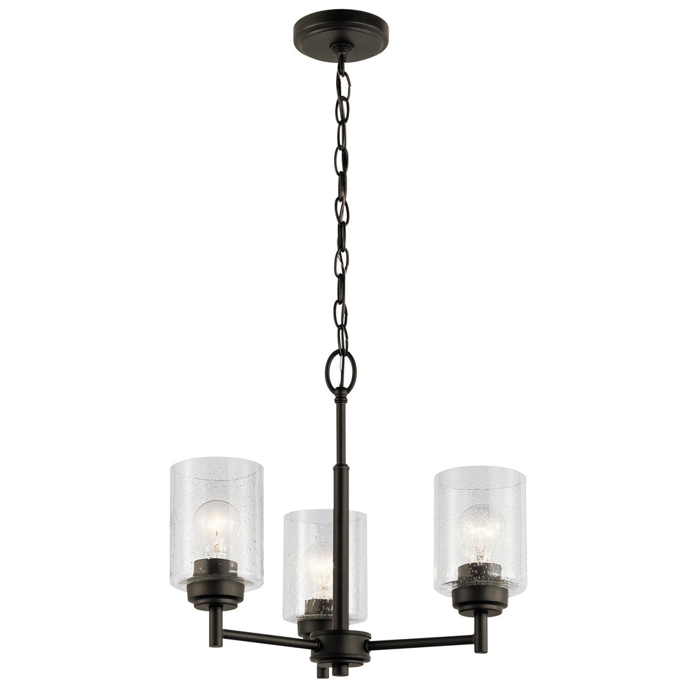 Kichler Canada - Three Light Mini Chandelier - Winslow - Olde Bronze- Union Lighting Luminaires Decor