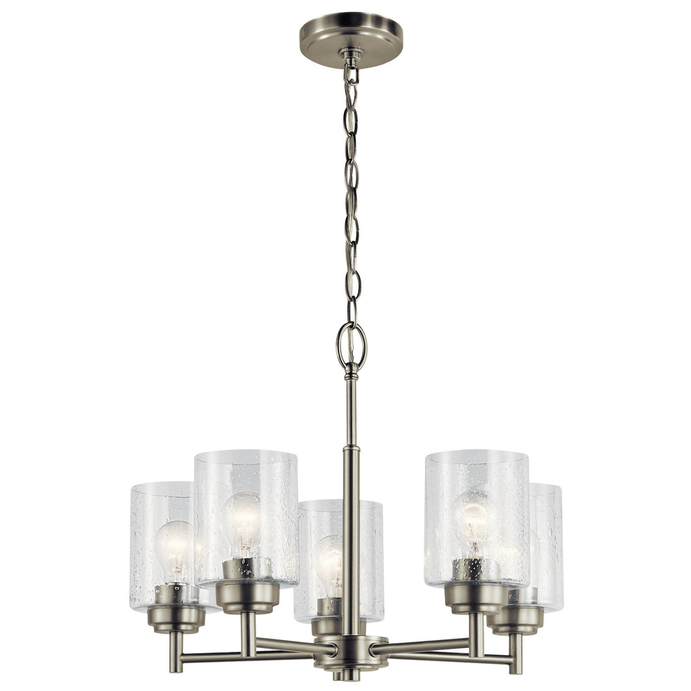 Kichler Canada - Five Light Chandelier - Winslow - Brushed Nickel- Union Lighting Luminaires Decor