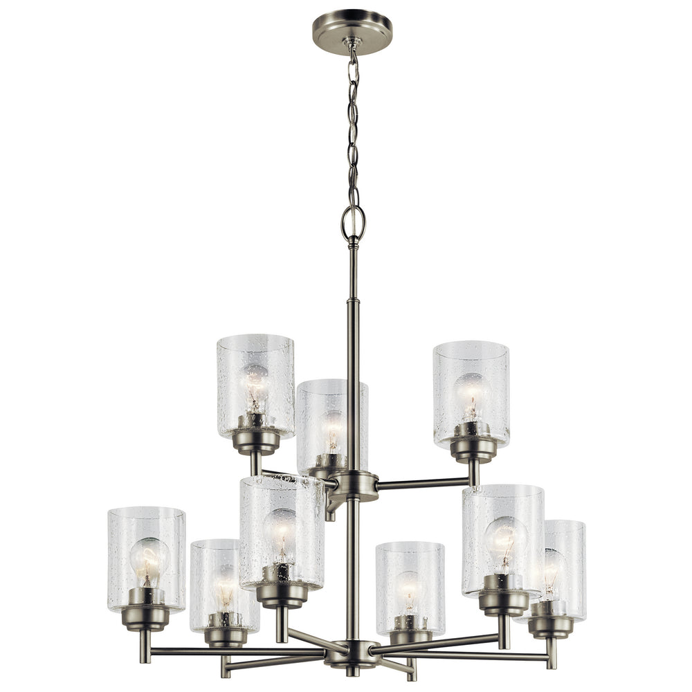 Kichler Canada - Nine Light Chandelier - Winslow - Brushed Nickel- Union Lighting Luminaires Decor