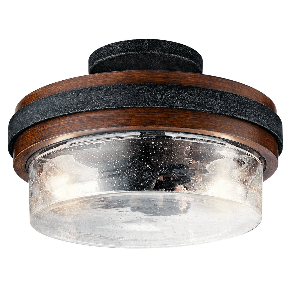 Kichler Canada - Two Light Semi Flush Mount - Grand Bank - Auburn Stained Finish- Union Lighting Luminaires Decor