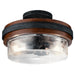 Kichler Canada - Two Light Semi Flush Mount - Grand Bank - Auburn Stained Finish- Union Lighting Luminaires Decor