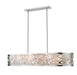 Z-Lite Canada - Eight Light Linear Chandelier - Opal - Chrome- Union Lighting Luminaires Decor