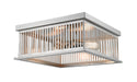 Z-Lite Canada - Three Light Flush Mount - Camellia - Brushed Nickel- Union Lighting Luminaires Decor