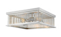 Z-Lite Canada - Four Light Flush Mount - Camellia - Brushed Nickel- Union Lighting Luminaires Decor