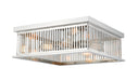 Z-Lite Canada - Four Light Flush Mount - Camellia - Polished Nickel- Union Lighting Luminaires Decor