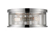 Z-Lite Canada - Three Light Flush Mount - Camellia - Polished Nickel- Union Lighting Luminaires Decor