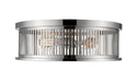 Z-Lite Canada - Four Light Flush Mount - Camellia - Polished Nickel- Union Lighting Luminaires Decor