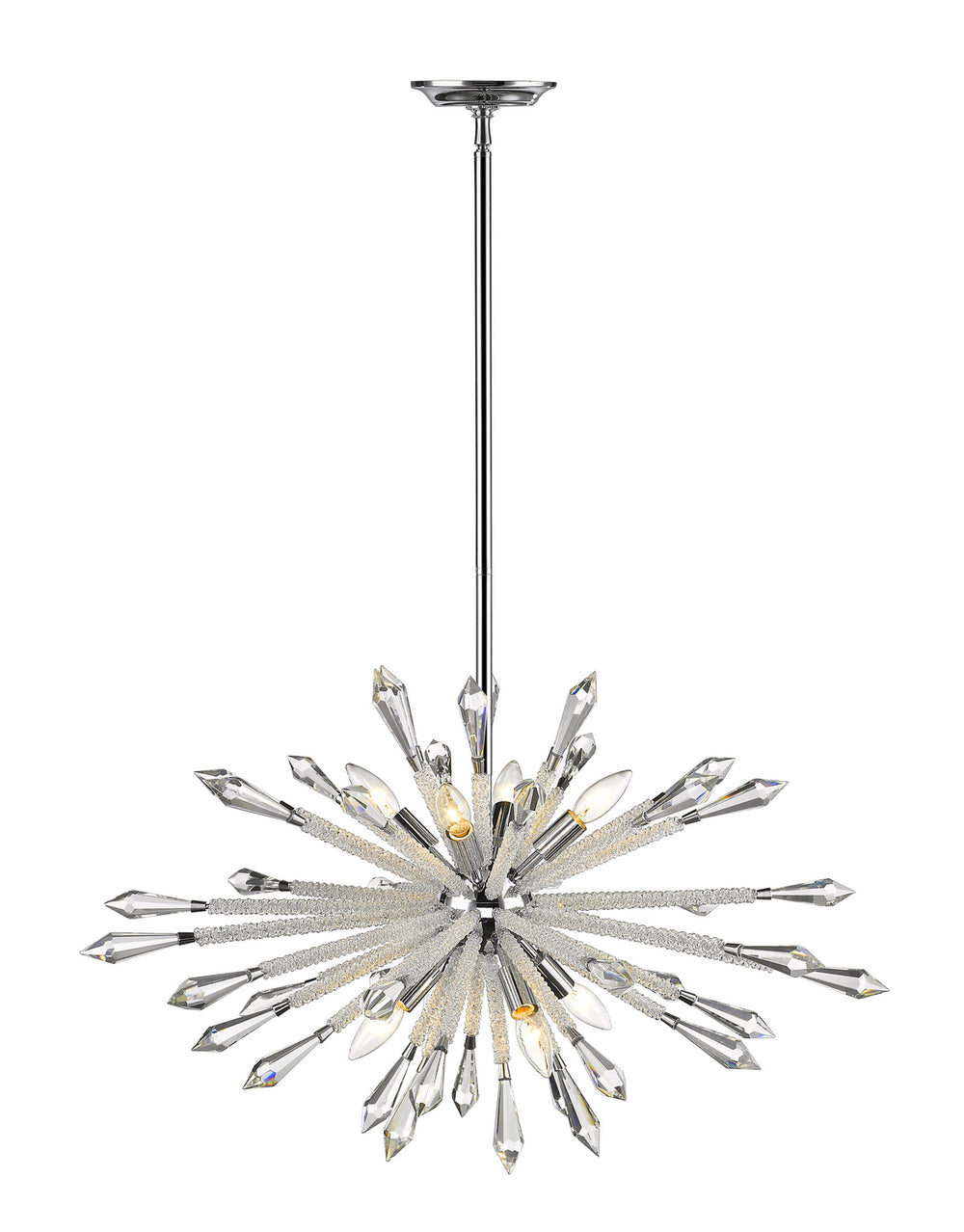 Z-Lite Canada - Eight Light Chandelier - Soleia - Chrome- Union Lighting Luminaires Decor
