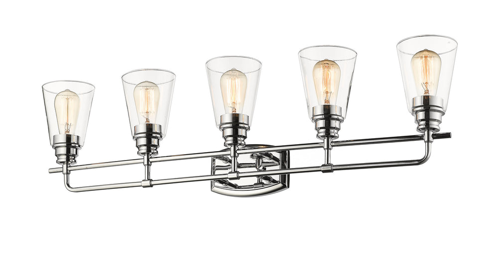 Z-Lite Canada - Five Light Vanity - Annora - Chrome- Union Lighting Luminaires Decor