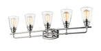 Z-Lite Canada - Five Light Vanity - Annora - Chrome- Union Lighting Luminaires Decor