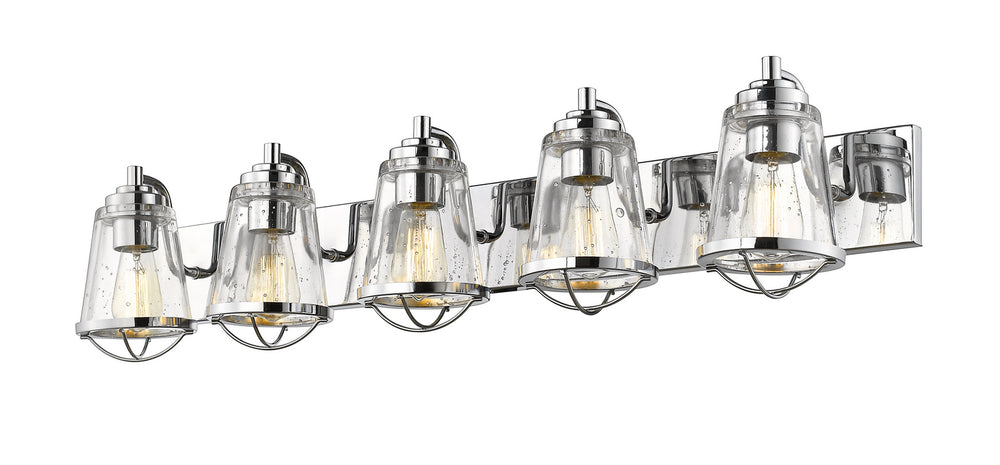 Z-Lite Canada - Five Light Vanity - Mariner - Chrome- Union Lighting Luminaires Decor