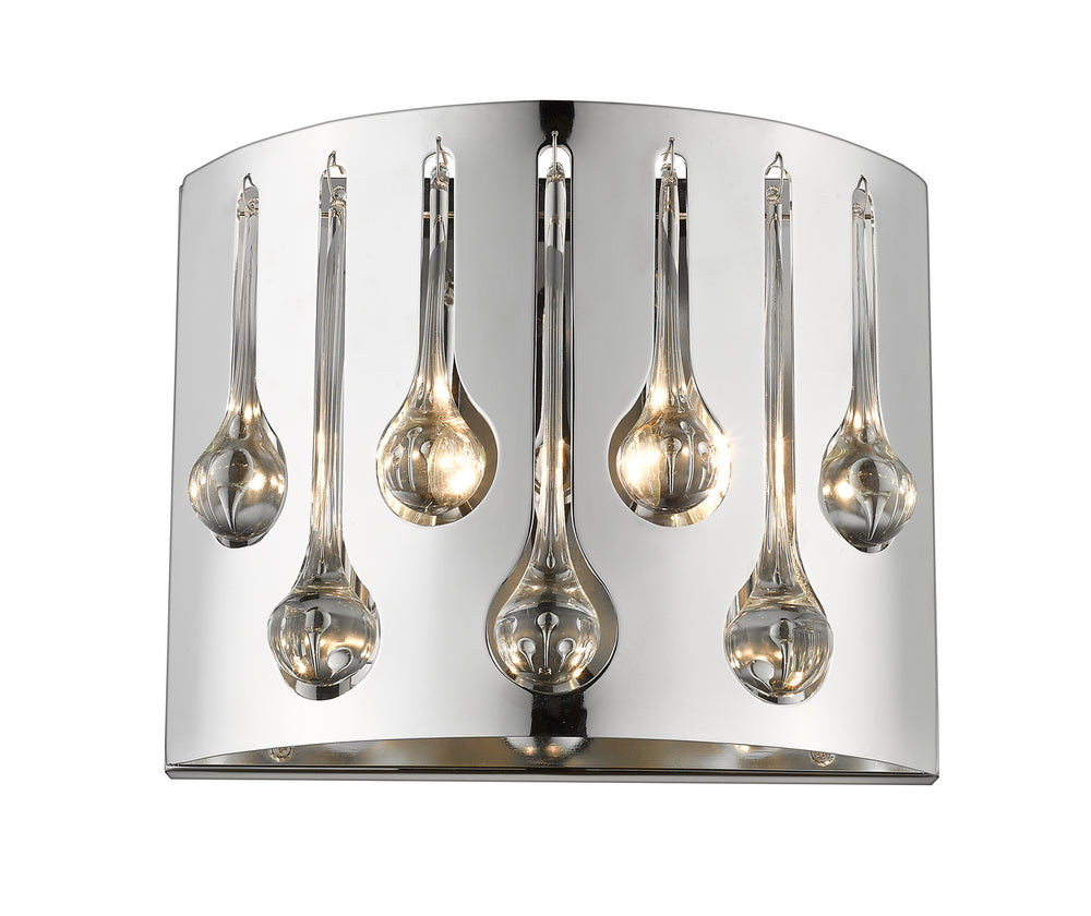 Z-Lite Canada - Two Light Wall Sconce - Oberon - Chrome- Union Lighting Luminaires Decor