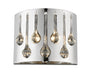 Z-Lite Canada - Two Light Wall Sconce - Oberon - Chrome- Union Lighting Luminaires Decor
