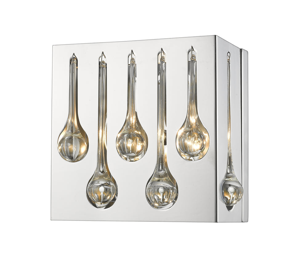 Z-Lite Canada - Two Light Wall Sconce - Oberon - Chrome- Union Lighting Luminaires Decor