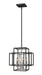 Z-Lite Canada - Four Light Pendant - Titania - Black + Brushed Nickel- Union Lighting Luminaires Decor