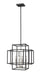 Z-Lite Canada - Four Light Chandelier - Titania - Black + Brushed Nickel- Union Lighting Luminaires Decor