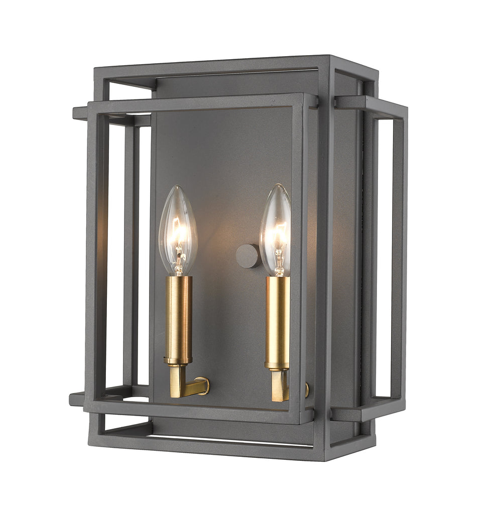 Z-Lite Canada - Two Light Wall Sconce - Titania - Bronze + Olde Brass- Union Lighting Luminaires Decor