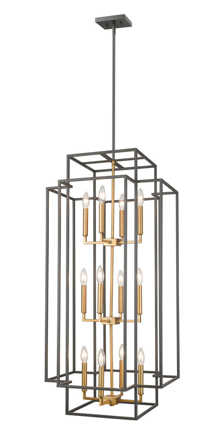 Z-Lite Canada - 12 Light Chandelier - Titania - Bronze + Olde Brass- Union Lighting Luminaires Decor