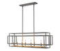 Z-Lite Canada - Eight Light Linear Chandelier - Titania - Bronze + Olde Brass- Union Lighting Luminaires Decor