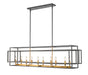 Z-Lite Canada - Ten Light Linear Chandelier - Titania - Bronze + Olde Brass- Union Lighting Luminaires Decor