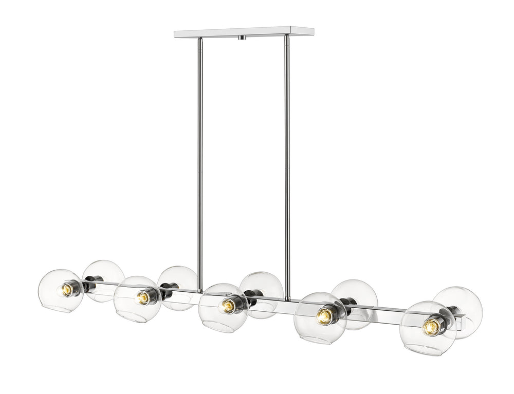 Z-Lite Canada - Ten Light Linear Chandelier - Marquee - Chrome- Union Lighting Luminaires Decor