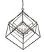 Z-Lite Canada - Six Light Chandelier - Euclid - Chrome + Matte Black- Union Lighting Luminaires Decor
