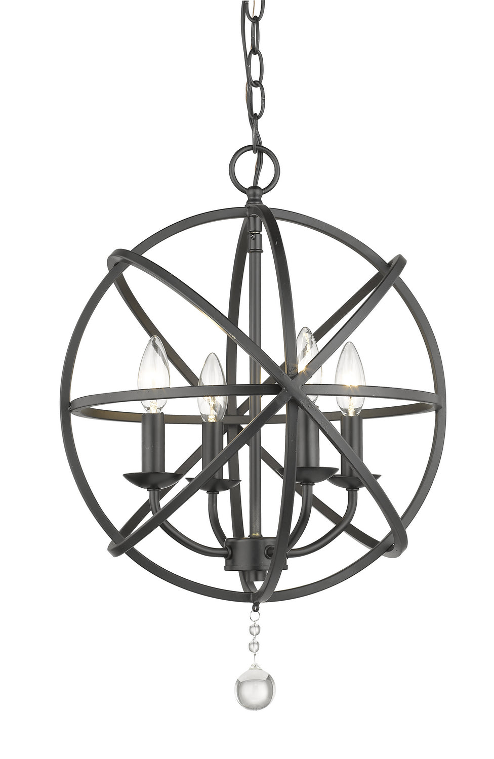 Z-Lite Canada - Four Light Chandelier - Tull - Matte Black- Union Lighting Luminaires Decor