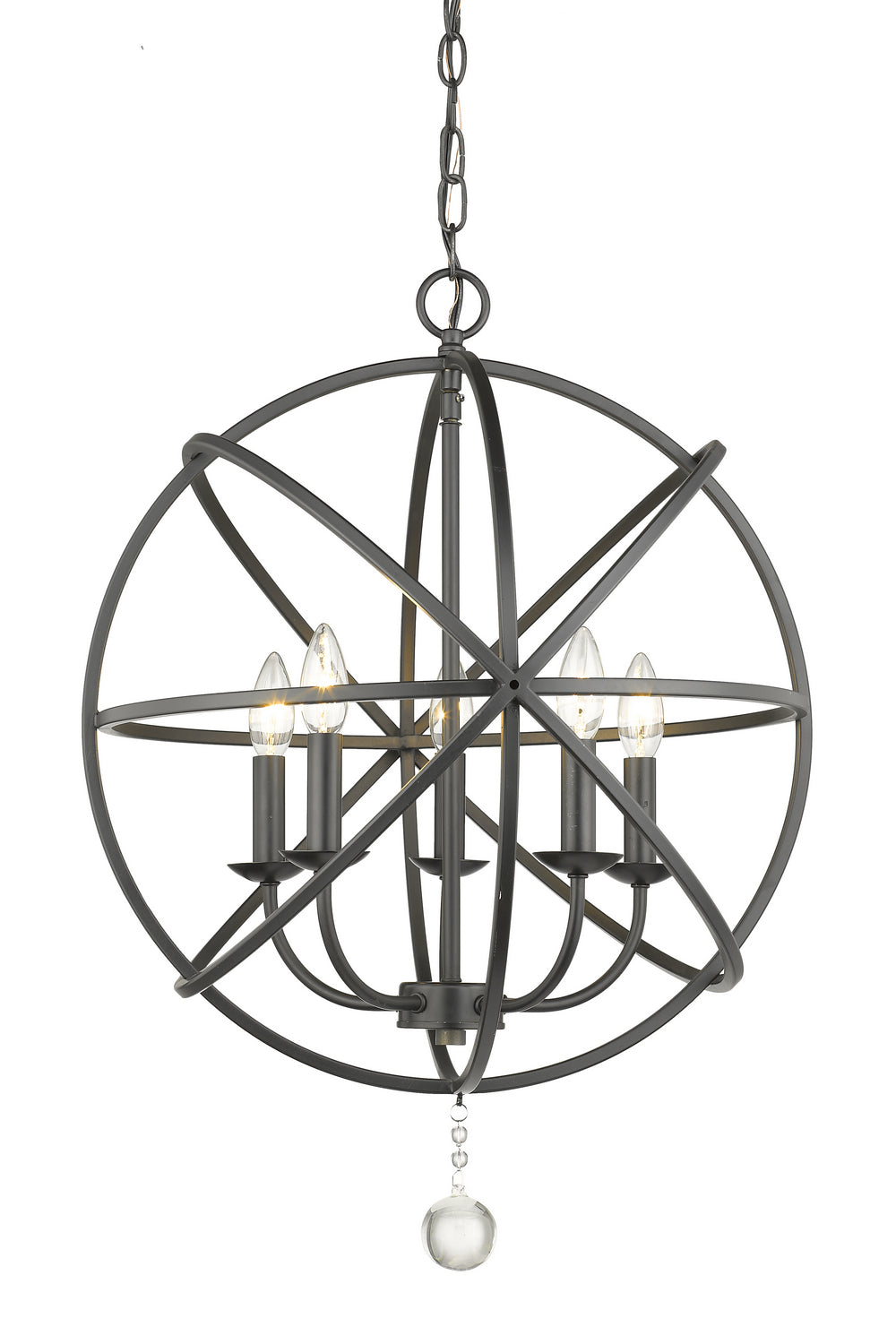 Z-Lite Canada - Five Light Chandelier - Tull - Matte Black- Union Lighting Luminaires Decor