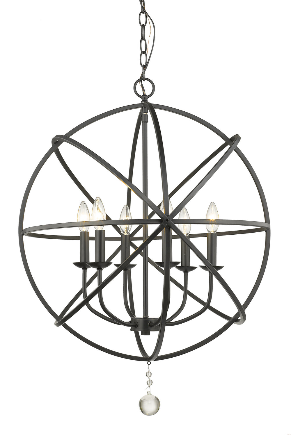 Z-Lite Canada - Six Light Chandelier - Tull - Matte Black- Union Lighting Luminaires Decor