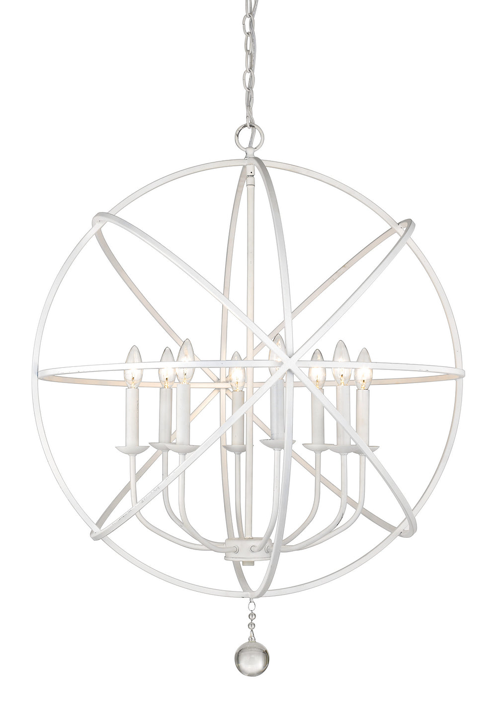 Z-Lite Canada - Eight Light Chandelier - Tull - Matte White- Union Lighting Luminaires Decor