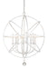 Z-Lite Canada - Eight Light Chandelier - Tull - Matte White- Union Lighting Luminaires Decor