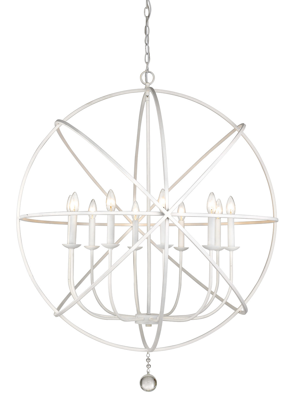 Z-Lite Canada - Ten Light Chandelier - Tull - Matte White- Union Lighting Luminaires Decor
