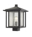 Z-Lite Canada - One Light Outdoor Post Mount Fixture - Aspen - Black- Union Lighting Luminaires Decor