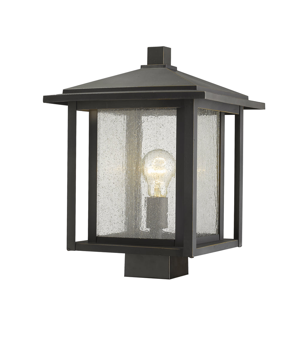Z-Lite Canada - One Light Outdoor Post Mount Fixture - Aspen - Oil Rubbed Bronze- Union Lighting Luminaires Decor