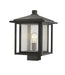 Z-Lite Canada - One Light Outdoor Post Mount Fixture - Aspen - Oil Rubbed Bronze- Union Lighting Luminaires Decor