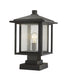 Z-Lite Canada - One Light Outdoor Pier Mounted Fixture - Aspen - Oil Rubbed Bronze- Union Lighting Luminaires Decor