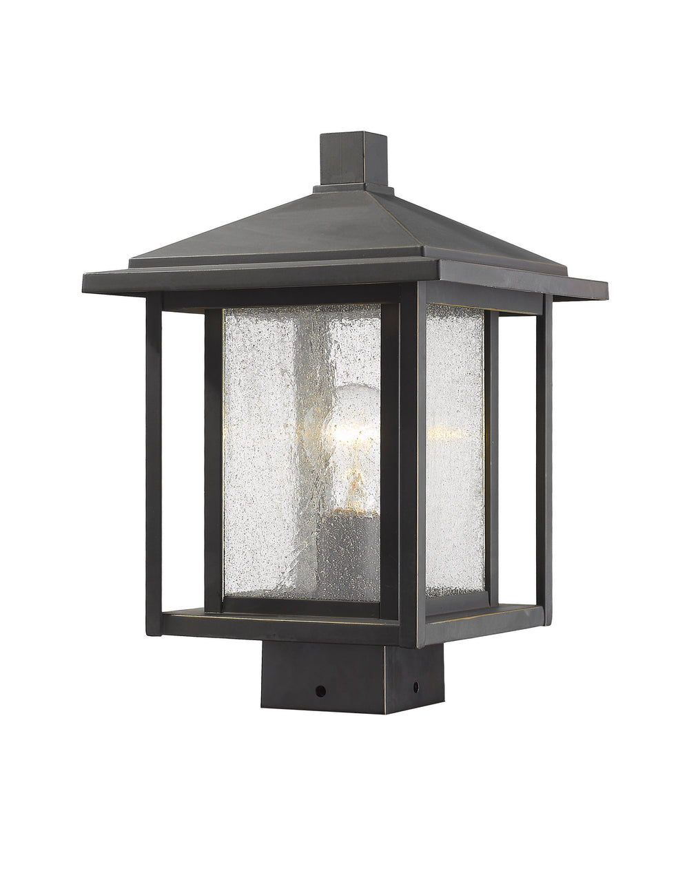 Z-Lite Canada - One Light Outdoor Post Mount Fixture - Aspen - Oil Rubbed Bronze- Union Lighting Luminaires Decor