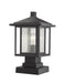 Z-Lite Canada - One Light Outdoor Pier Mounted Fixture - Aspen - Black- Union Lighting Luminaires Decor
