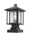 Z-Lite Canada - One Light Outdoor Pier Mounted Fixture - Aspen - Oil Rubbed Bronze- Union Lighting Luminaires Decor
