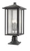 Z-Lite Canada - Three Light Outdoor Pier Mounted Fixture - Aspen - Black- Union Lighting Luminaires Decor