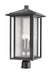 Z-Lite Canada - Three Light Outdoor Post Mount Fixture - Aspen - Black- Union Lighting Luminaires Decor